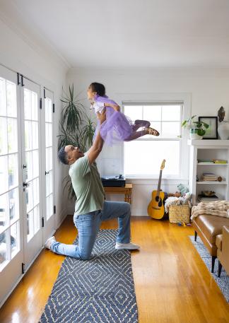dad and daughter